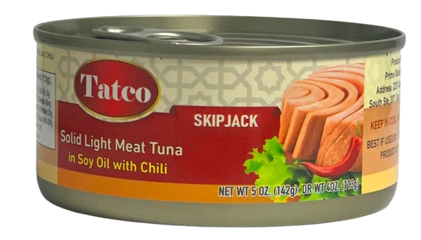 Tatco Solid Light Meat Tuna In Soy Oil With Chili