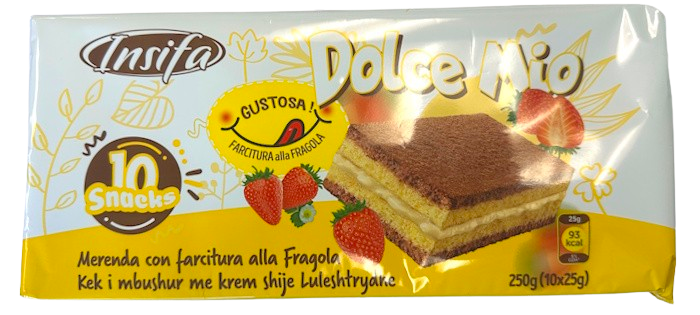 Insifa Dolce Mio Strawberry Cream Cake 10 Snaks