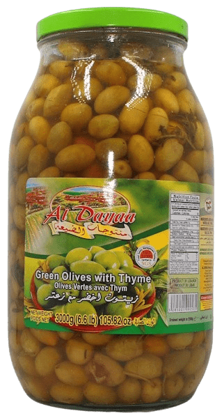 Al Dayaa Green Olives With Thyme