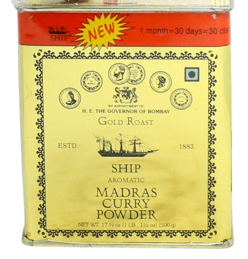 Ship Madras Curry Powder Gold