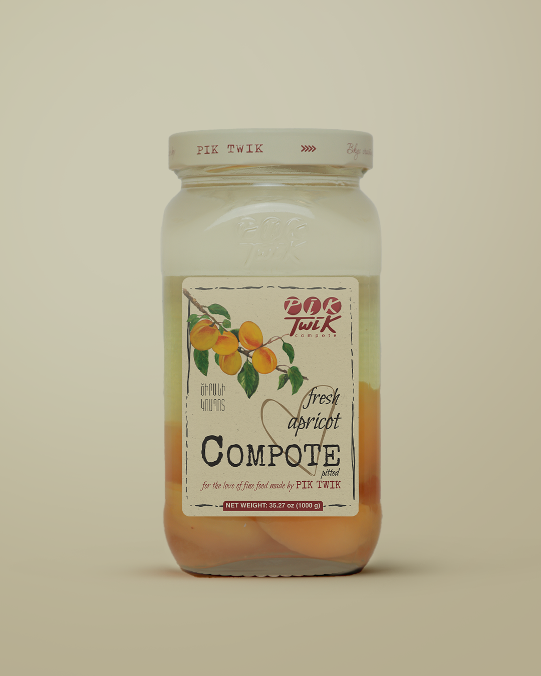 Armenian Apricot Compot 6X1l Twik