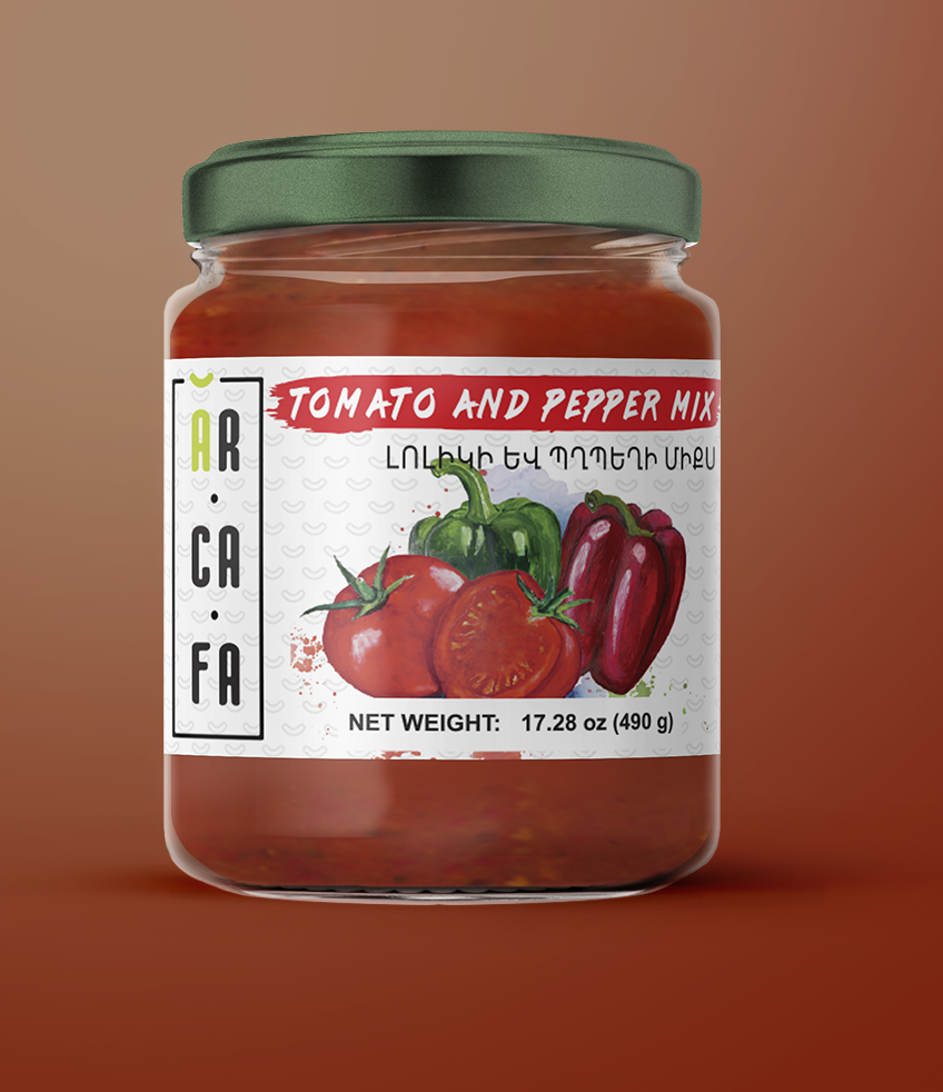 Pepper And Tomato Mix 12X400g Arcafa Product Of Armenia