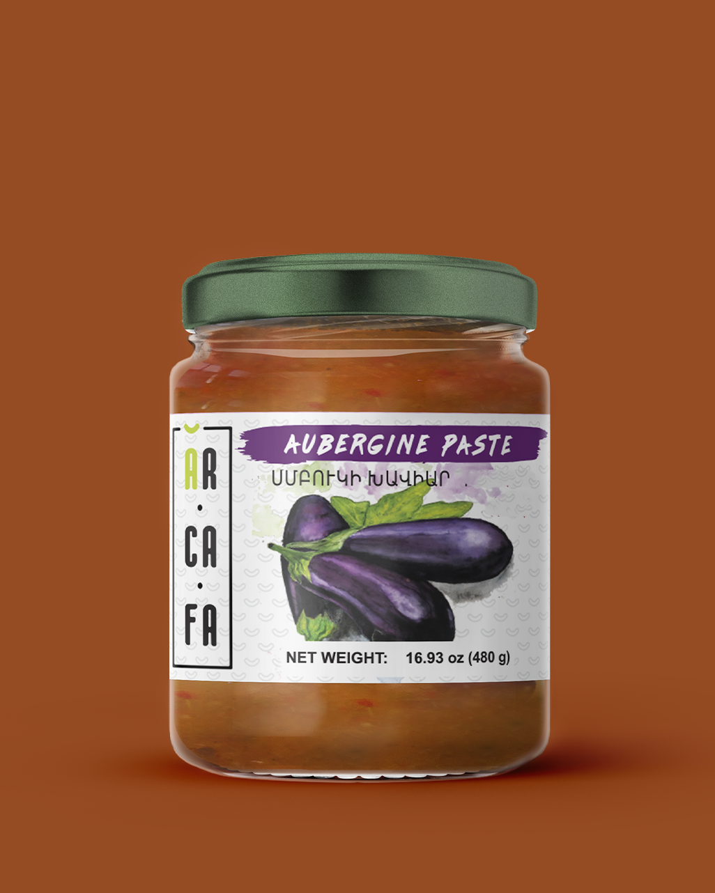 Aubergine Paste 12X440g Arcafa Product Of Armenia
