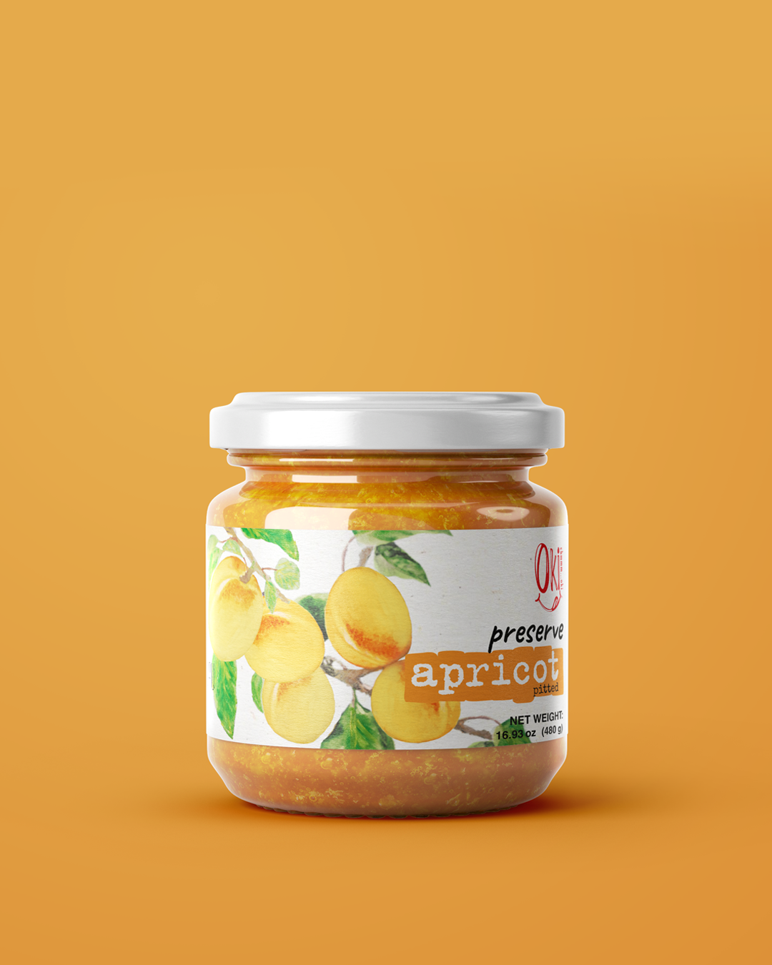 Apricot Preserves Pitted 12X480ml  Product Of Armenia