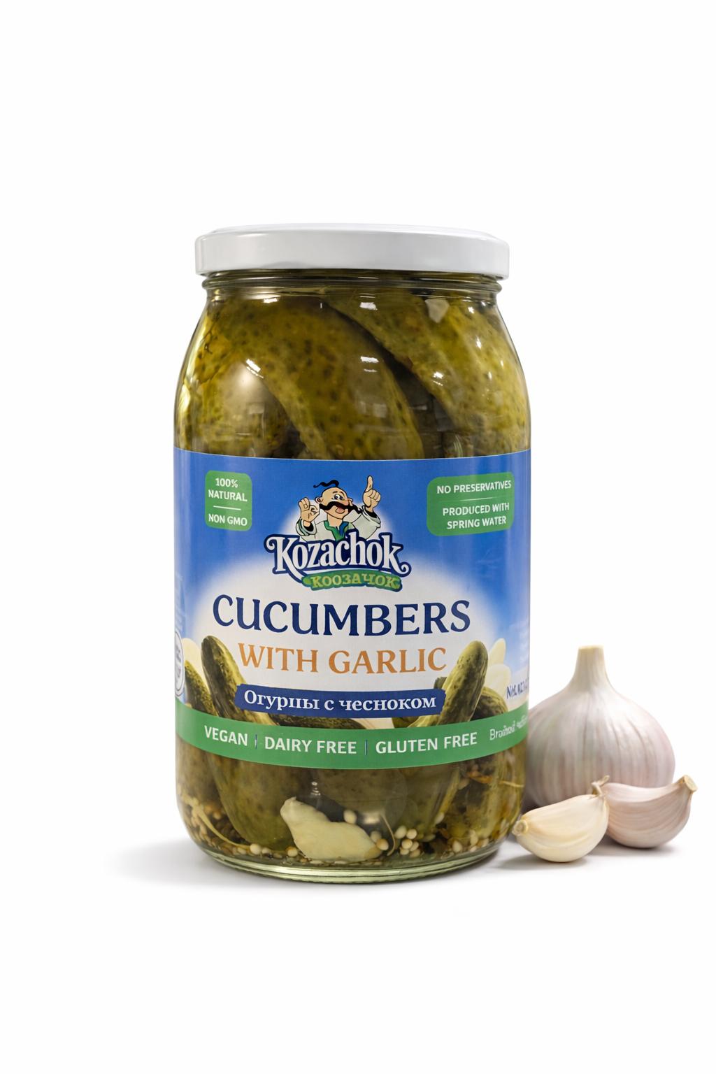 Kazachok Cucumber W/Garlic 8X900g