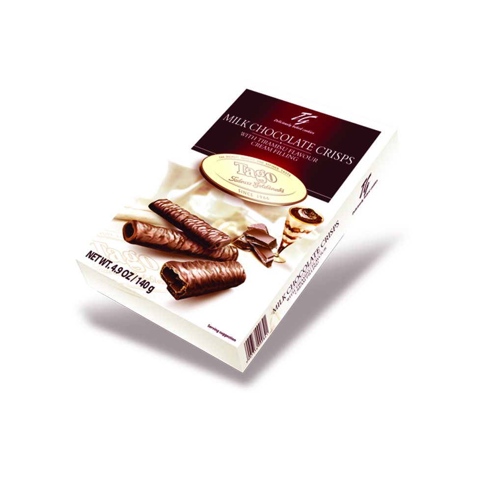 Crispy Wafer Roll Tiramisu 10X140g Tago